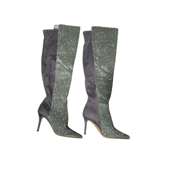 Jessica Simpson Womens Amriena Stiletto Over-The-Knee Boots Gray - Picture 2 of 15